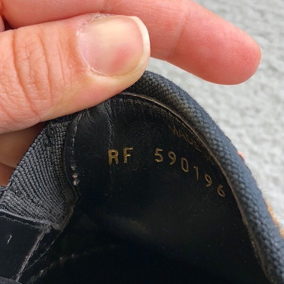 Saint Laurent Ponyhair Calf Sneakers Womens 38.5 8.5 Slip On Comfort Streetwear - Picture 11 of 13